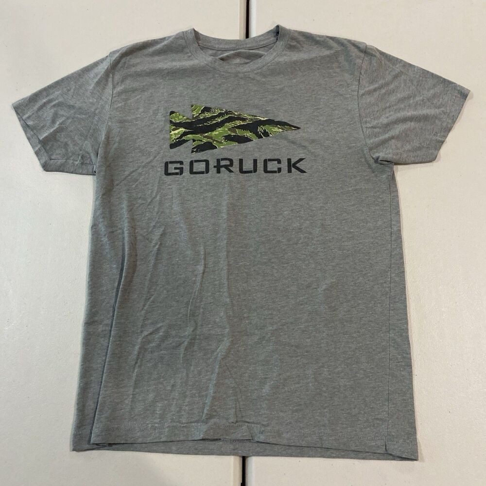 GoRuck Shirt Mens Medium camo Arrowhead S/S Tri Blend Tee Outdoors